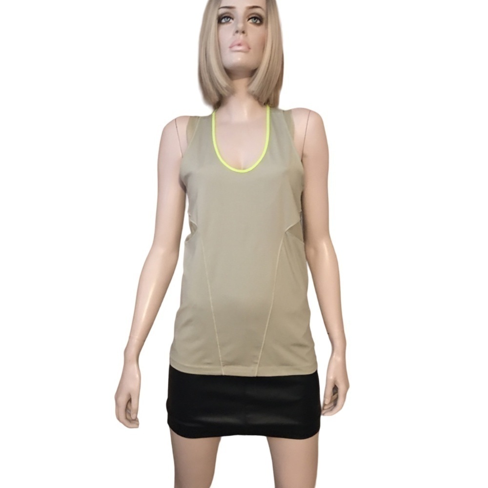 ADIDAS Stella McCartney Fitness Yoga Athletic Workout Top Tank Tunic Shelf Bra